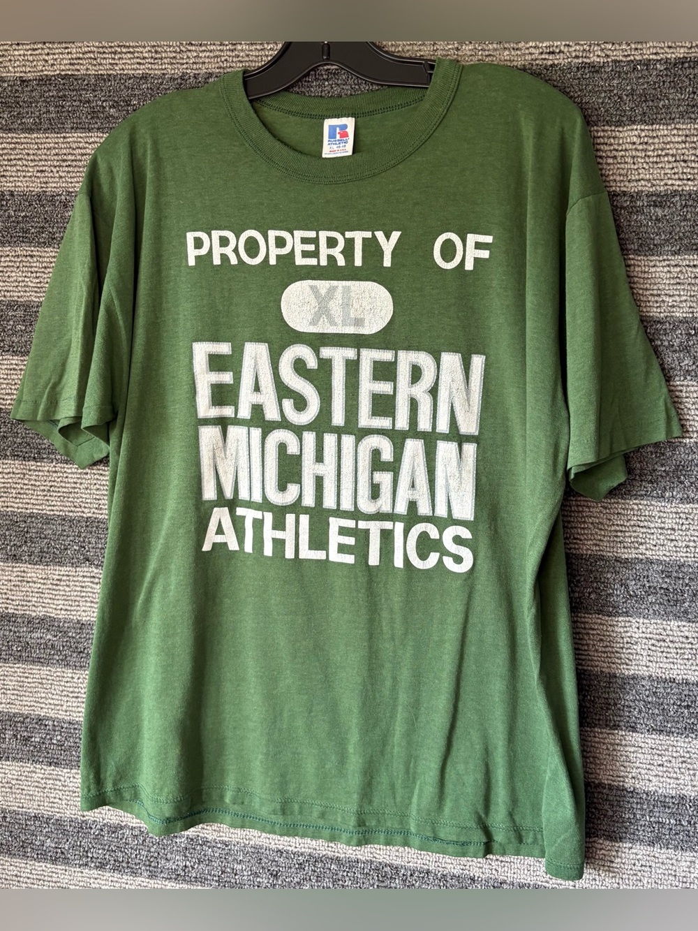 Vtg 90’s Russell Athletic Eastern Michigan Athletics Single Stitch T-Shirt XL